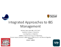 Concurrent Session 4B - Lifestyle Management Of Ibs And Digital Tools To Support The Patient Journey